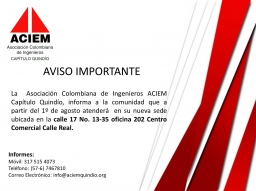 NUEVA DIRECCIÓN
